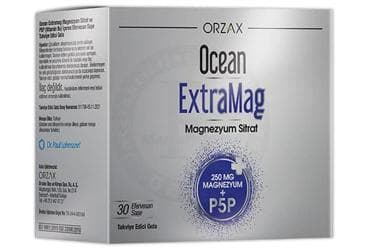 OCEAN EXTRAMAG MAGNEZYUM SITRAT ICEREN EFERVESAN SASE TAKVIYE EDICI GIDA 250 mg 30 saşe İlaç Görseli