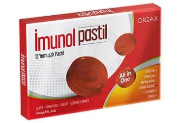 IMUNOL PASTIL TAKVIYE EDICI GIDA 12 pastil İlaç Görseli