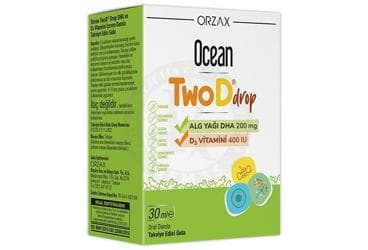 OCEAN TWOD DROP ALG YAGI DHA VE D VITAMINI ICEREN TAKVIYE EDICI 30 ml şişe İlaç Görseli