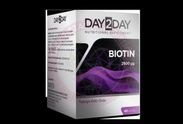 DAY2DAY BIOTIN TAKVIYE EDICI GIDA 60 kapsül İlaç Görseli