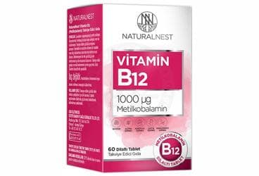 NATURALNEST VITAMIN B12 DILALTI TABLET 60 tablet İlaç Görseli