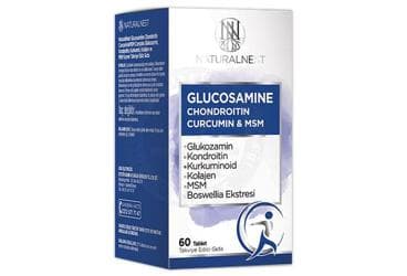 NATURALNEST GLUCOSAMINE CHONDROITIN CURCUMIN & MSM ICEREN TAKVIYE EDICI GIDA 60 tablet İlaç Görseli