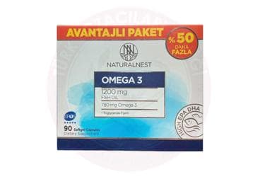 NATURALNEST OMEGA 3 BALIK YAGI KAPSUL 90 kapsül İlaç Görseli