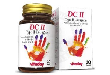 VITALLDAY DC II TYPE II COLLAGENE UNDENATURED COLLAGEN TYPE 2 WITH BOSWELLIA MSM 30 kapsül İlaç Görseli