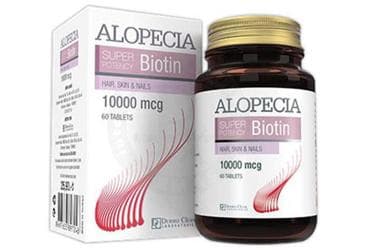 ALOPECIA SUPER POTENCY BIOTIN KAPSUL 10000 mcg 60 tablet İlaç Görseli