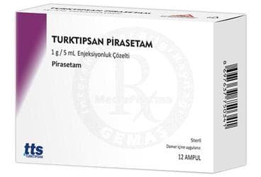 TURKTIPSAN PIRASETAM 1 G / 5 ML ENJEKSIYONLUK COZELTI (12 AMPUL) İlaç Görseli