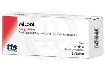 MILODIL 10 MG/10 ML I.V. ENJEKSIYONLUK/INFUZYONLUK COZELTI HAZIRLAMAK ICIN KONSANTRE İlaç Görseli