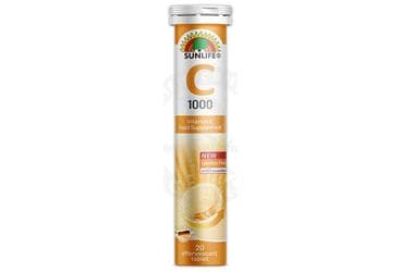 SUNLIFE VITAMIN C EFERVESAN TABLET 1000 mg 20 tablet İlaç Görseli