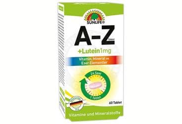 SUNLIFE A-Z + LUTEIN TABLET 60 tablet İlaç Görseli