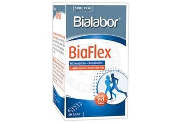 BIALABOR BIAFLEX GLUKOZAMIN KONDROITIN MSM ICEREN TAKVIYE EDICI GIDA 60 tablet İlaç Görseli