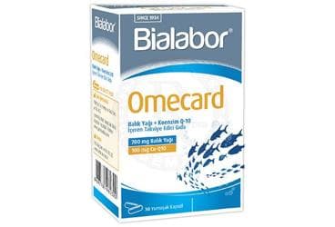 BIALABOR OMECARD OMEGA-3 + Q10 KAPSUL 30 kapsül İlaç Görseli