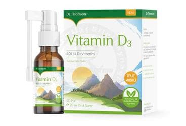 DR THOMSON VITAMIN D3 ICEREN TAKVIYE EDICI GIDA 400 IU 20 ml şişe İlaç Görseli