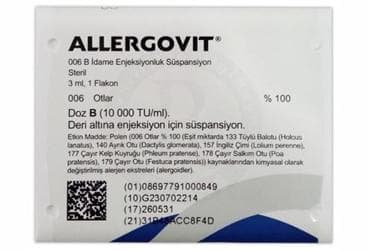 ALLERGOVIT 006 B IDAME ENJEKSIYONLUK SUSPANSIYON İlaç Görseli