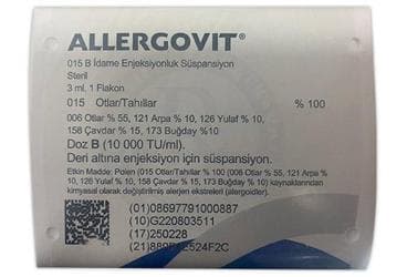 ALLERGOVIT 015 B IDAME ENJEKSIYONLUK SUSPANSIYON İlaç Görseli