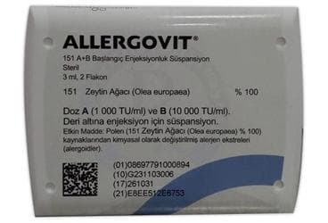 ALLERGOVIT 151 A + B BASLANGIC ENJEKSIYONLUK SUSPANSIYON (1 + 1 ADET) İlaç Görseli