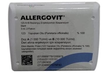 ALLERGOVIT 123 A + B BASLANGIC ENJEKSIYONLUK SUSPANSIYON İlaç Görseli