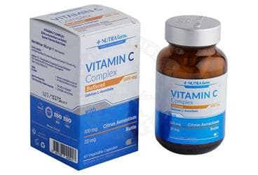 NUTRAFARM VITAMIN C-COMPLEX KAPSUL 500 mg 60 kapsül İlaç Görseli