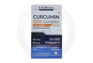 NUTRAFARM CURCUMIN Q10 COMPLEX TAKVIYE EDICI GIDA KAPSUL 30 kapsül İlaç Görseli