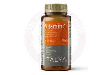 TALYA VITAMIN 5 TAKVIYE EDICI GIDA 60 kapsül İlaç Görseli