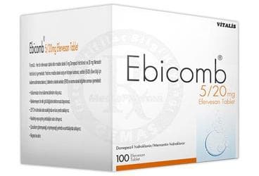 EBICOMB 5 MG / 20 MG 100 EFERVESAN TABLET İlaç Görseli