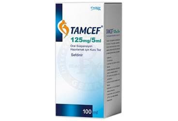 TAMCEF 125 MG / 5ML SUSPANSIYON HAZIRLAMAK ICIN KURU TOZ İlaç Görseli