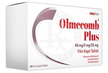 OLMECOMB PLUS 40 MG /5 MG /25 MG FILM KAPLI TABLET (28 TABLET) İlaç Görseli