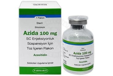 AZIDA 100 MG SC ENJEKSIYONLUK SUSPANSIYON ICIN TOZ ICEREN FLAKON İlaç Görseli