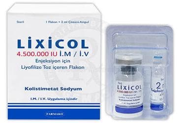 LIXICOL 4500000 IM/IV ENJ. ICIN LIYOFILIZE TOZ ICEREN FLAKON İlaç Görseli
