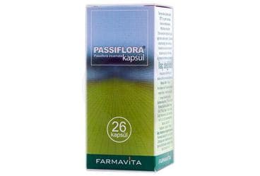 FARMAVITA PASSIFLORA KAPSUL 475 mg 26 kapsül İlaç Görseli