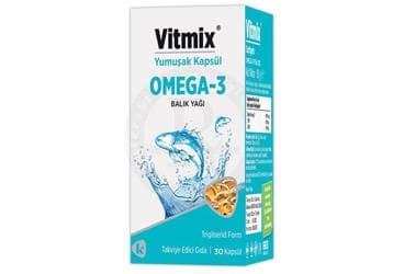 VITMIX OMEGA 3 BALIK YAGI SOFTGEL 30 kapsül İlaç Görseli