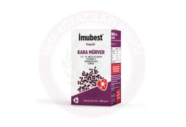 IMUBEST KARAMURVER 1,3 - 1,6 BETA GLUKAN VITAMIN C KOENZIM Q10 CINKO ICEREN TAKVIYE EDICI GIDA 30 kapsül İlaç Görseli