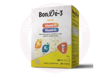 BONDE-3 SPREY VITAMIN D3, VITAMIN K2 ICEREN TAKVIYE EDICI GIDA 30 ml şişe İlaç Görseli
