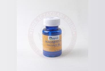 DAYVIT MAGNESIUM WITH VITAMIN B6 ICEREN TAKVIYE EDICI GIDA 100 tablet İlaç Görseli