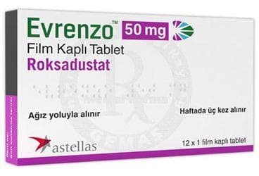 EVRENZO 50 MG FILM KAPLI TABLET (12 ADET) İlaç Görseli