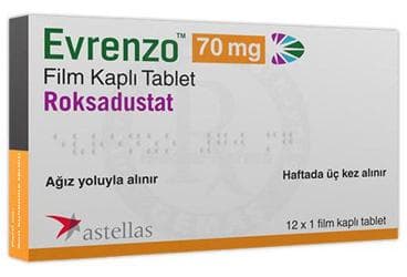 EVRENZO 70 MG FILM KAPLI TABLET (12 ADET) İlaç Görseli