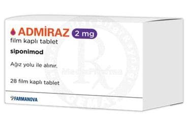 ADMIRAZ 2 MG FILM KAPLI TABLET (28 TABLET) İlaç Görseli