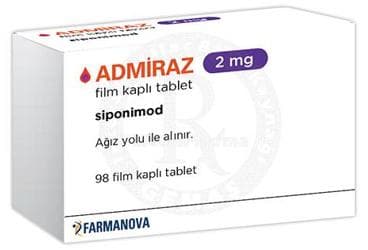 ADMIRAZ 2 MG FILM KAPLI TABLET (98 TABLET) İlaç Görseli