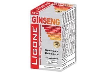 LIGONE GINSENG COMPLEX MULTIVITAMIN MULTIMINERAL ICEREN TAKVIYE EDICI GIDA 60 kapsül İlaç Görseli