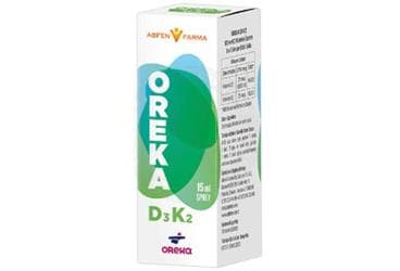 OREKA D3K2 ICEREN TAKVIYE EDICI SPREY 15 ml şişe İlaç Görseli