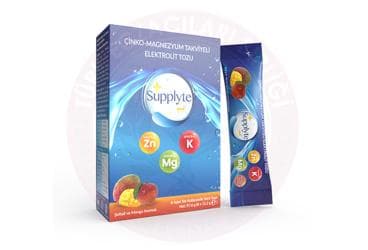 SUPPLYTE ELEKTROLIT TOZU SEFTALI MANGO AROMALI 8x12 g saşe İlaç Görseli