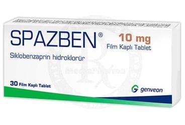 SPAZBEN 10 MG FILM KAPLI TABLET (30 TABLET) İlaç Görseli