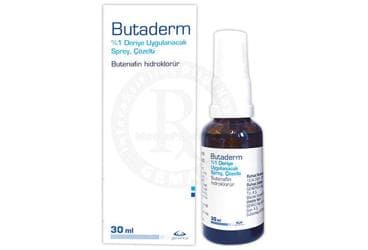 BUTADERM % 1 DERIYE UYGULANACAK SPREY, COZELTI (30 ML) İlaç Görseli