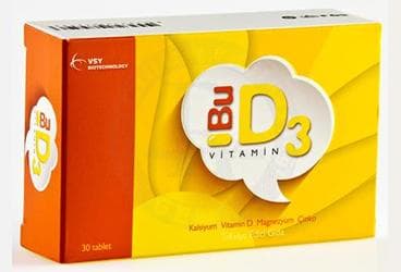 BU-D3 VITAMIN TABLET 30 tablet İlaç Görseli