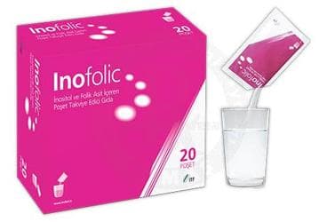 INOFOLIC INOSITOL VE FOLIK ASIT ICEREN TAKVIYE EDICI GIDA 20x2 g saşe İlaç Görseli