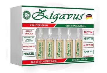 ZIGAVUS SAC DOKULMESINE KARSI AMPUL 10x4 ml ampül İlaç Görseli
