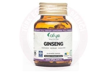 AFYE GINSENG EKSTRESI TAKVIYE EDICI GIDA BITKISEL KAPSUL 60 kapsül İlaç Görseli