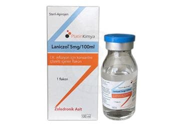 LANICZOL 5MG/100 ML IV INFUZYON ICIN KONSANTRE COZELTI ICEREN 1 FLAKON İlaç Görseli