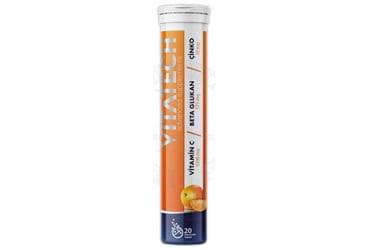 VITATECH VITAMIN C, BETA GLUKAN, CINKO ICEREN TAKVIYE EDICI GIDA 20 tablet İlaç Görseli