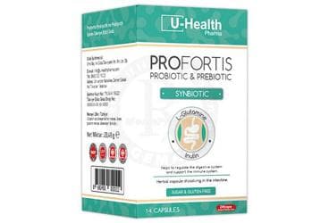 PROFORTIS PROBIOTIK VE PREBIOTIK TAKVIYE EDICI GIDA 14 kapsül İlaç Görseli