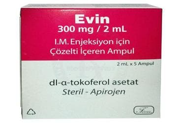 EVIN 300 MG/2 ML I.M. ENJEKSIYON ICIN COZELTI ICEREN 5 AMPUL İlaç Görseli